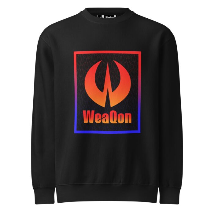 unisex-premium-crew-neck-sweatshirt-black-front-6a3f98aa8939b.jpg WQN IG Unisex premium crew neck sweatshirt - Image 6