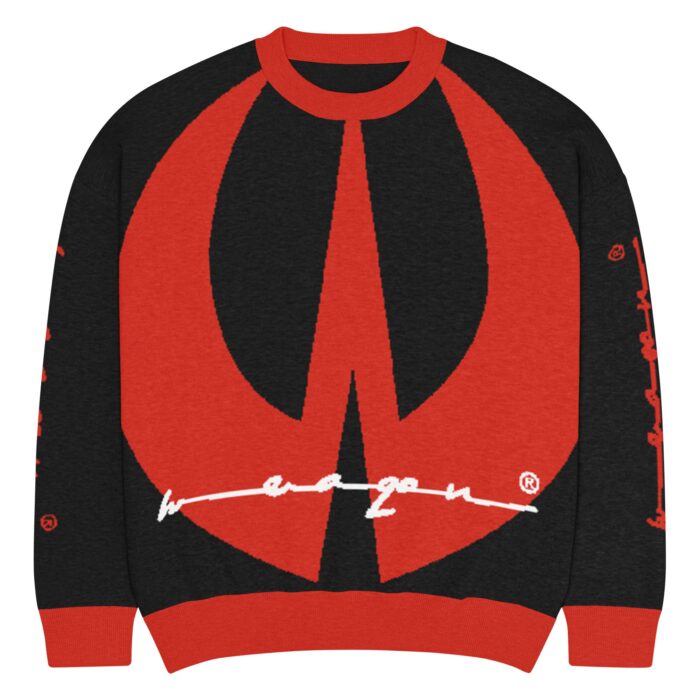 WeaQon Relaxed fit knitted crew neck sweater - Image 7