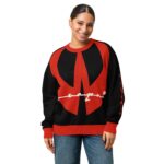 WeaQon Relaxed fit knitted crew neck sweater