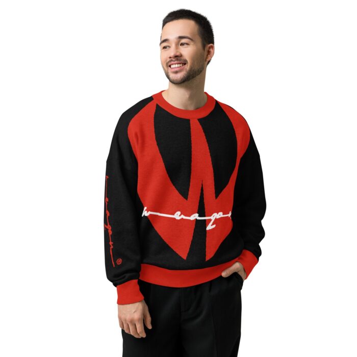 WeaQon Relaxed fit knitted crew neck sweater - Image 2