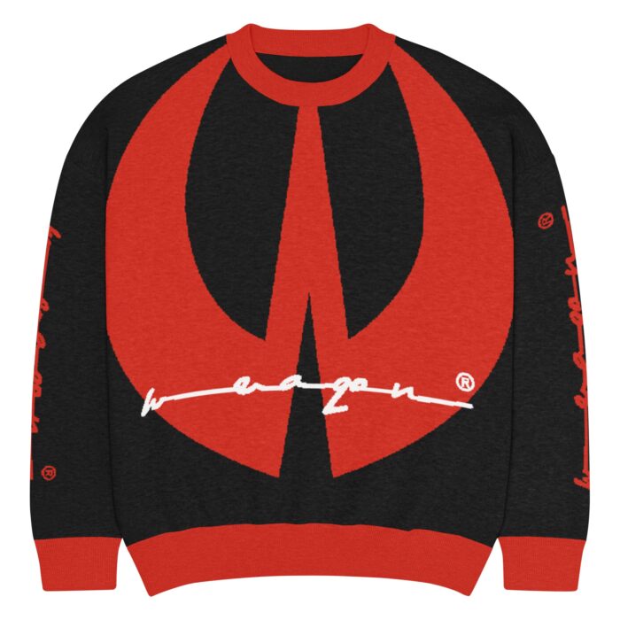 WeaQon Relaxed fit knitted crew neck sweater - Image 9