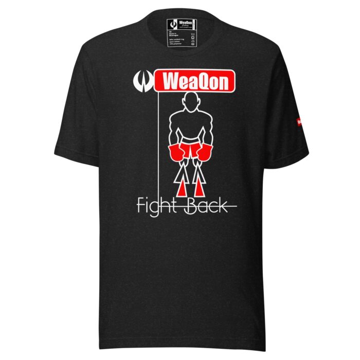 WeaQon Fight Back Unisex T-shirt - Image 4