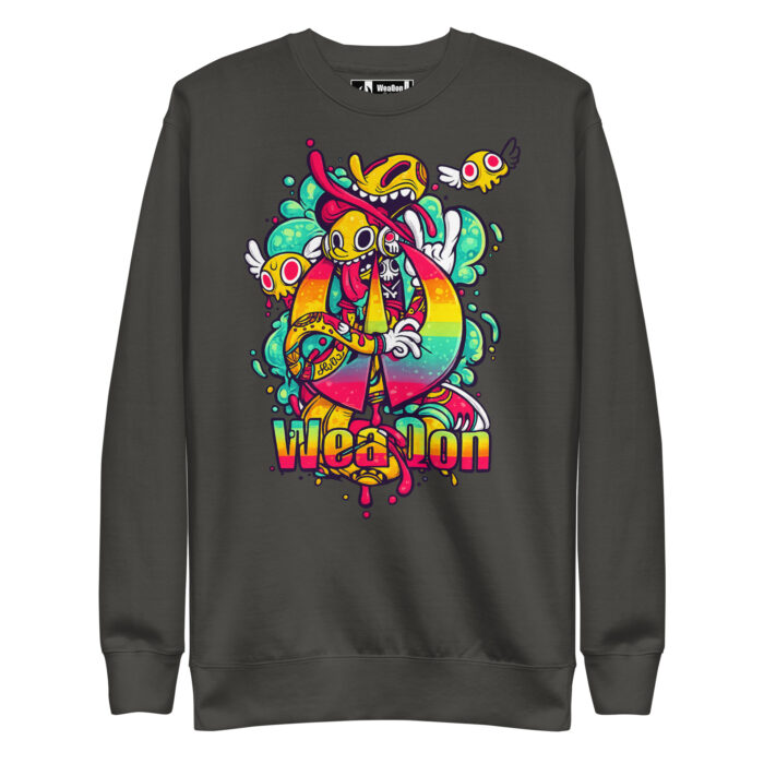 WeaQon Monster Crew Neck Premium Sweatshirt - Image 4