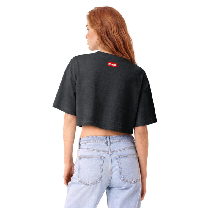 womens-garment-dye-cropped-tee-washed-black-back-6a6b23ab01eb4.jpg W Dye Cropped Tee - Image 6