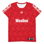 Red Men's athletic t-shirt - Image 2