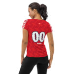 Women's RED Athletic T-shirt - Image 2
