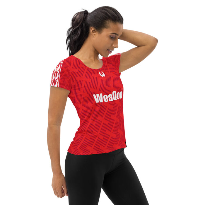 Women's RED Athletic T-shirt - Image 4