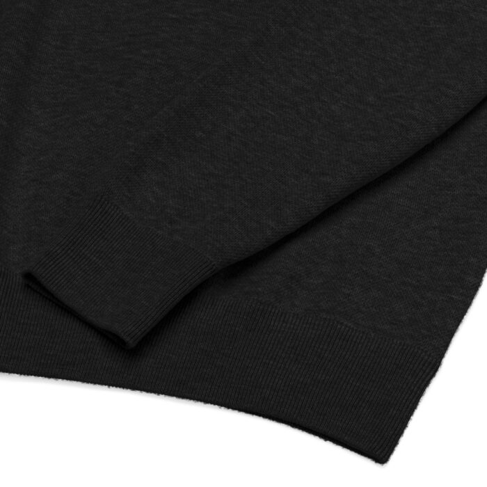 Black fit knitted crew neck sweater - Image 4