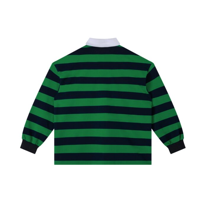 Color Block Stripe Polo Shirt - Image 2