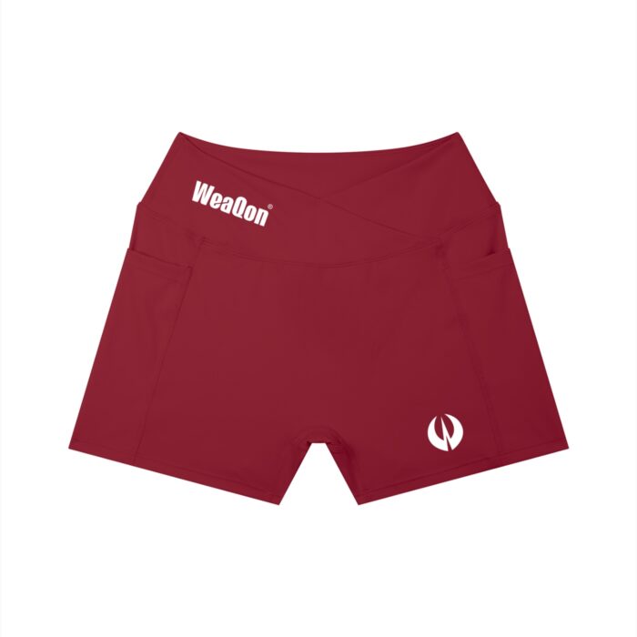 Women’s High Rise Pocket Yoga Shorts - Image 3