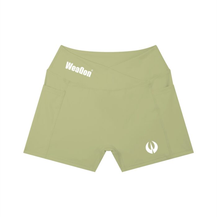 Women’s High Rise Pocket Yoga Shorts - Image 7