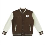 Two-Tone Fleeced Varsity Jacket - Image 7