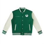 Two-Tone Fleeced Varsity Jacket - Image 5