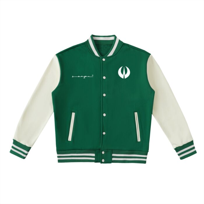 Two-Tone Fleeced Varsity Jacket - Image 5