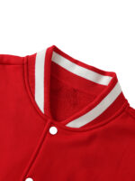 Two-Tone Fleeced Varsity Jacket - Image 9