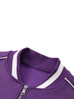 Contrast Piping Zip Bomber Jacket - Image 11