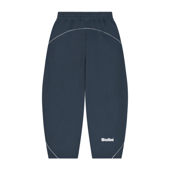 https://ajmall-vc-public-bucket.oss-us-west-1.aliyuncs.com/hugepod/material/custom_printing/00c95d5b4eeb45b3a2b1e903e785c818.png Unisex Piping Fleece Barrel Leg Sweatpants - Image 6