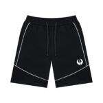 Unisex Piping Color Block Shorts