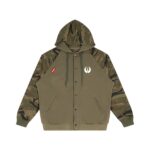 Unisex Camo-Splice Raglan Zip Hoodie - Image 4