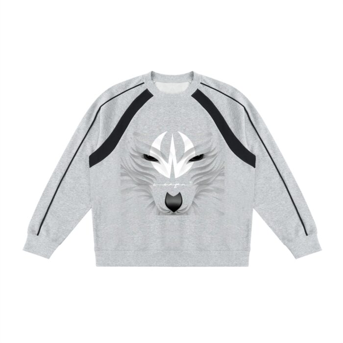 https://ajmall-vc-public-bucket.oss-us-west-1.aliyuncs.com/hugepod/material/custom_printing/5c0027819cb047168a8a0ea660bfb793.png Unisex Color Block Crewneck Sweatshirt - Image 3