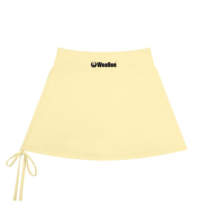 Women's Drawstring A-Line Yoga Skort - Image 4