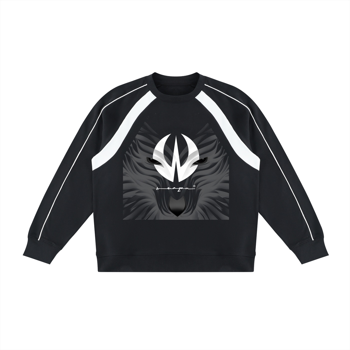 https://ajmall-vc-public-bucket.oss-us-west-1.aliyuncs.com/hugepod/material/custom_printing/d6a136efe6ab45debf9f9c4368c776b4.png Unisex Color Block Crewneck Sweatshirt - Image 1