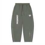 Unisex Piping Fleece Barrel Leg Sweatpants - Image 3