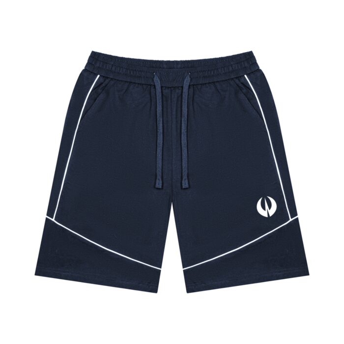 Unisex Piping Color Block Shorts - Image 3